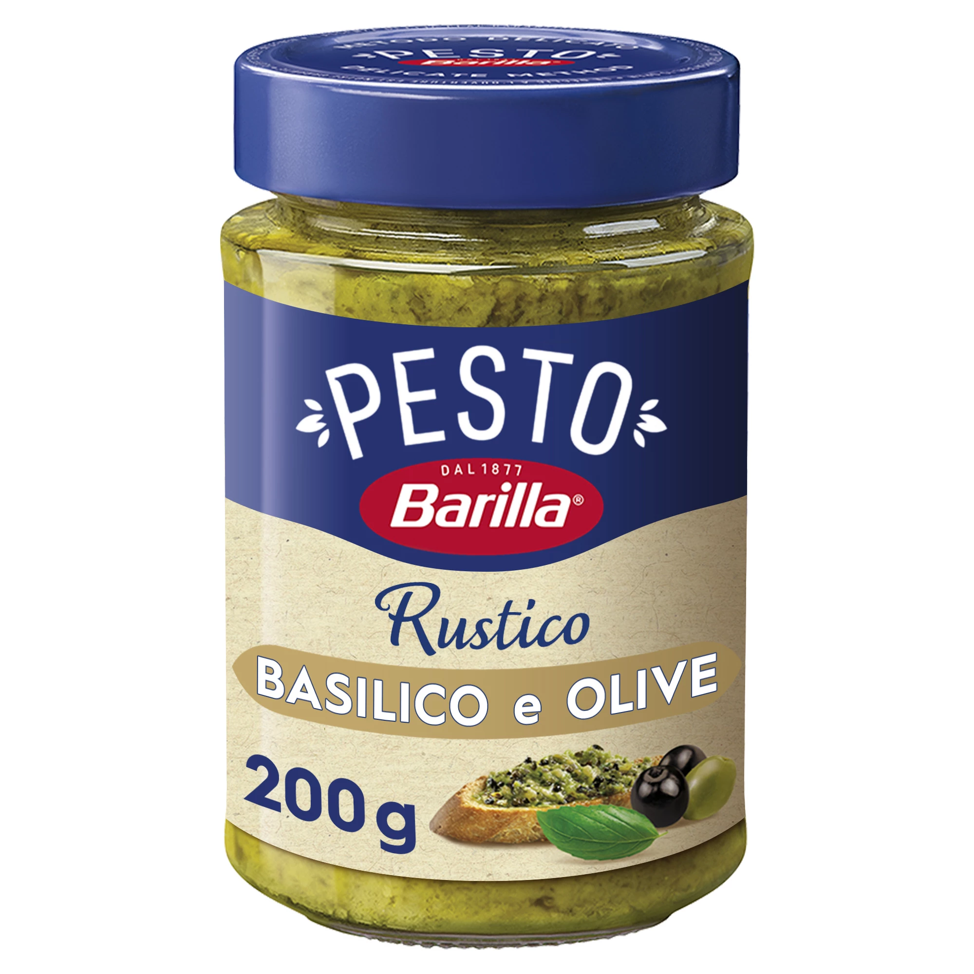 Pesto Rustico Basil and Olive Sauce 200g - BARILLA