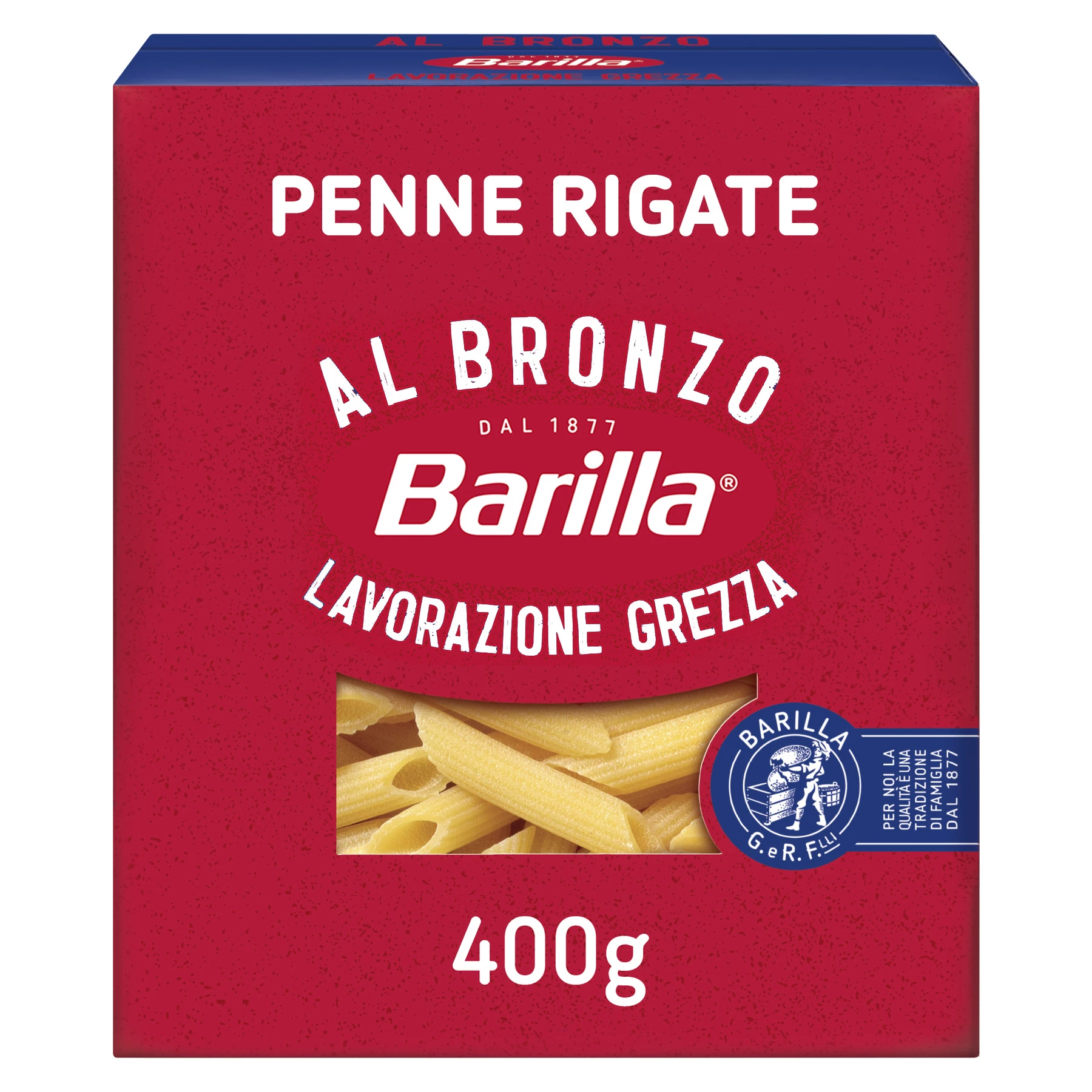 ブロンズ ペンネ リガーテ、400g - BARILLA