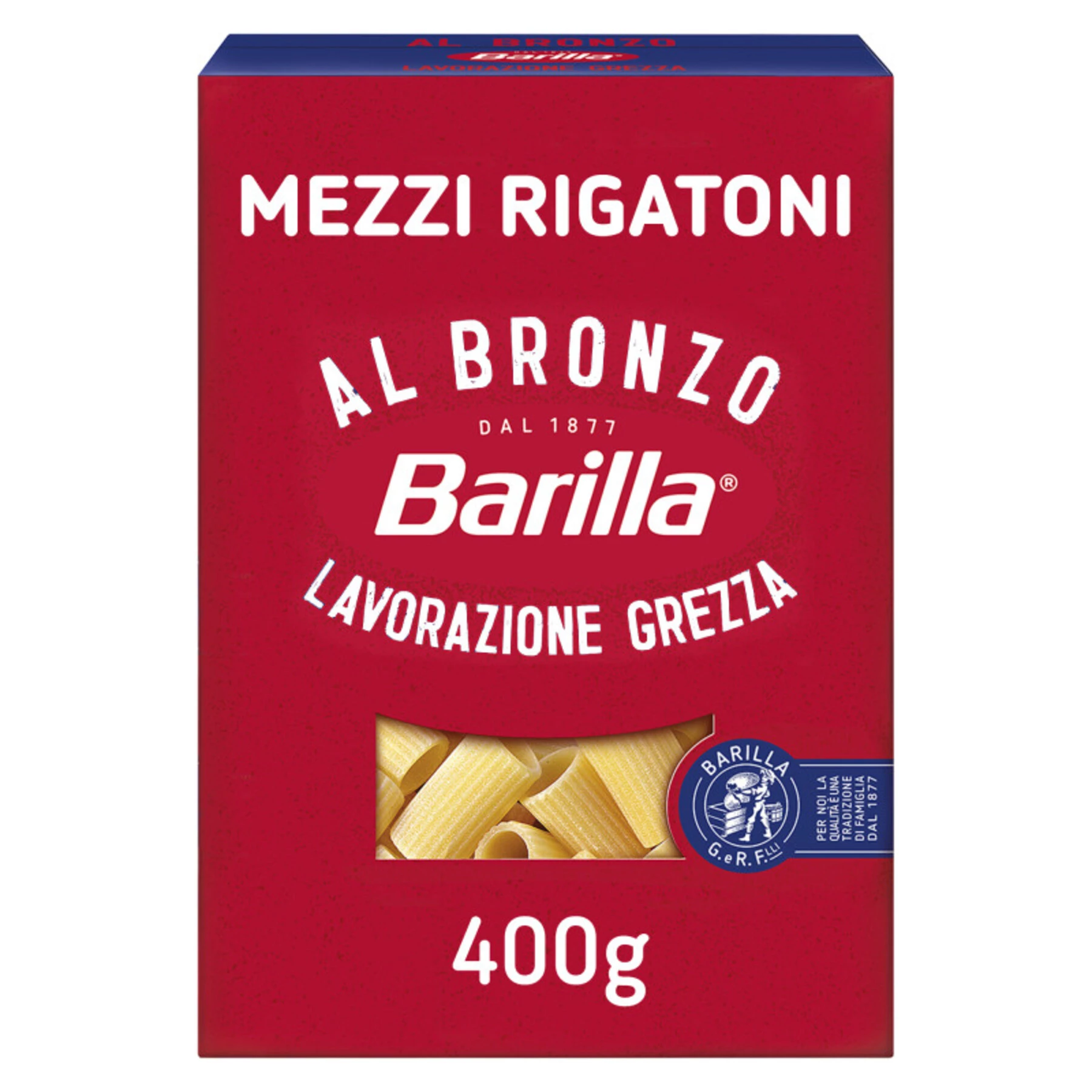 Patês Mezzi Rigatoni Bronze, 400g - BARILLA