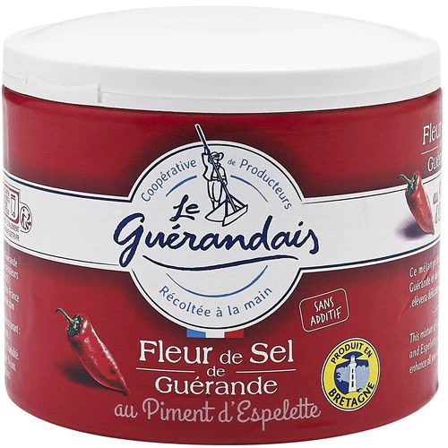 Fleur de sel de Guérande au piment d'Espelette 125g -  LE GUÉRANDAIS