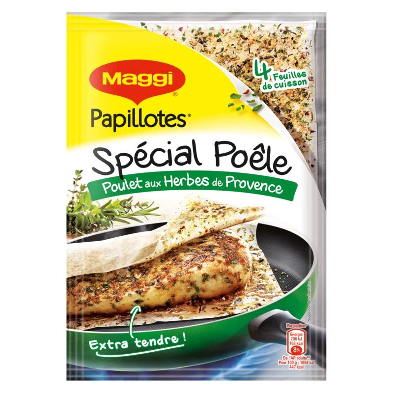 Papillotes poulet/fines herbes - MAGGI