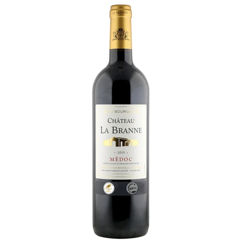 Vin Rouge Du Medoc 2015, 12,5°, 75cl - CHÂTEAU LA BRANNE