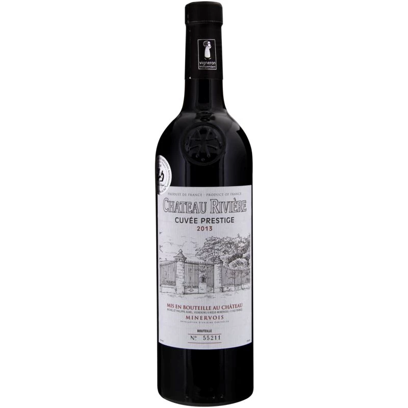 Vin rouge AOP Minervois, 75 cl -  CHÂTEAU RIVIERE