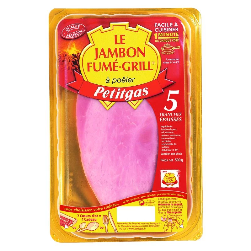 Jambon Fume Grill 5tr Ep.500g