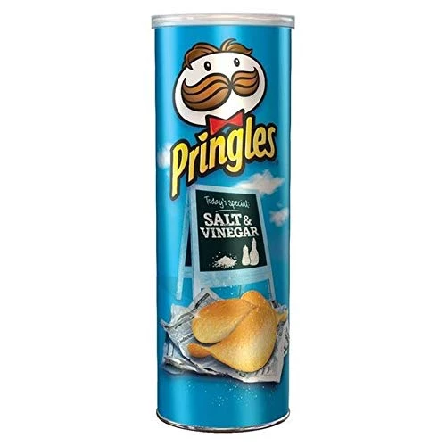 Коробка чипсов с солью и уксусом, 165 г - PRINGLES