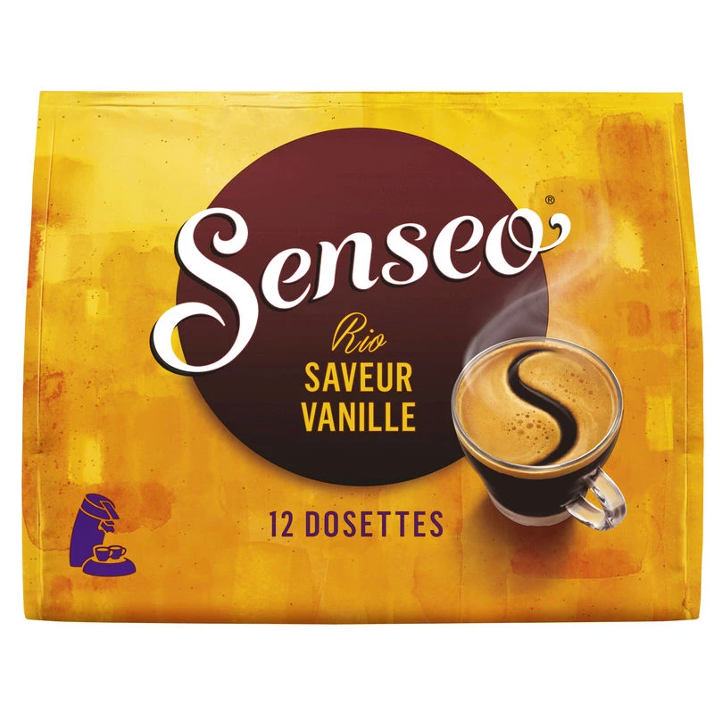 Café saveur vanille 12 dosettes  83g - SENSEO
