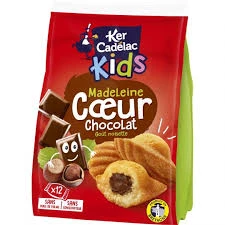 Madeleine coeur de Chocolat 420g - KER CADELAC