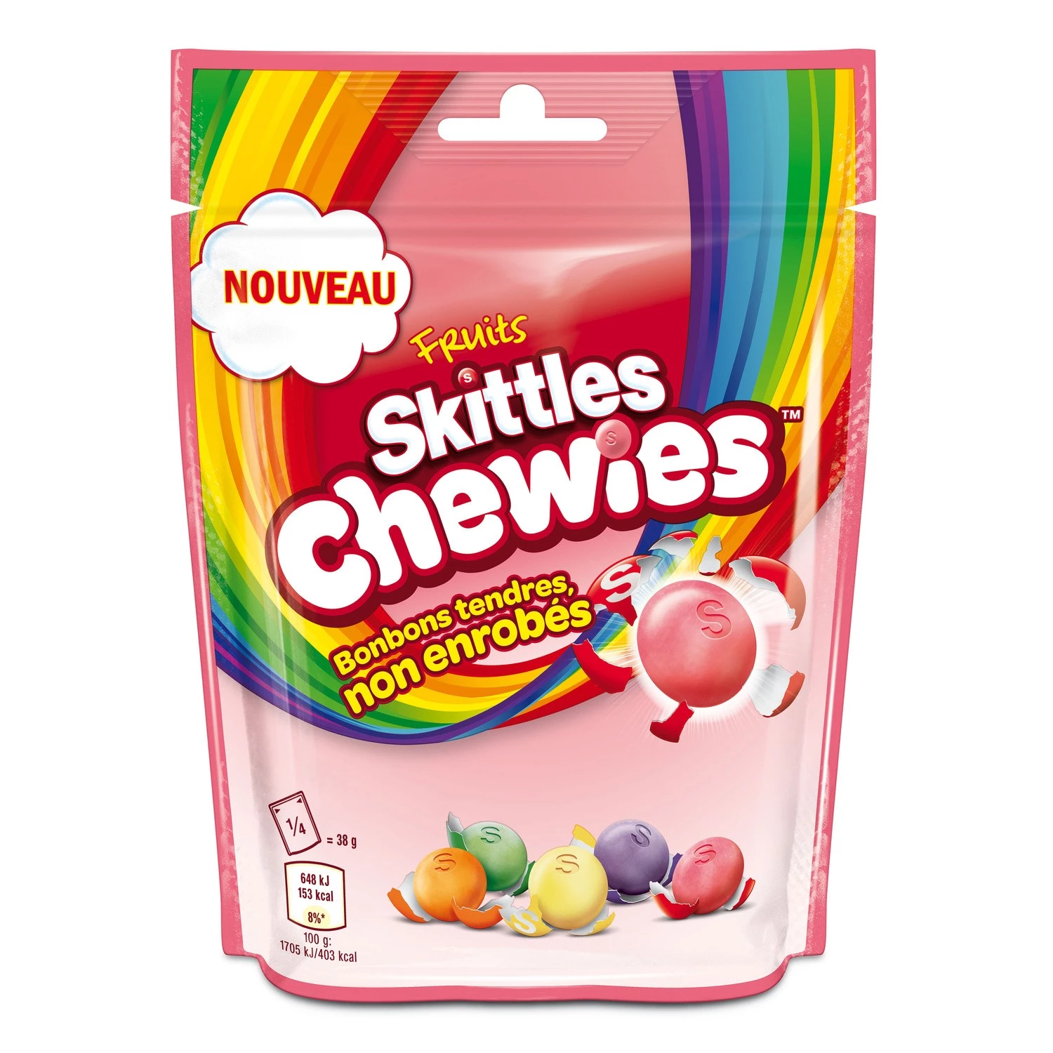 Bonbons goût fruits Chewies 152g - SKITTLES