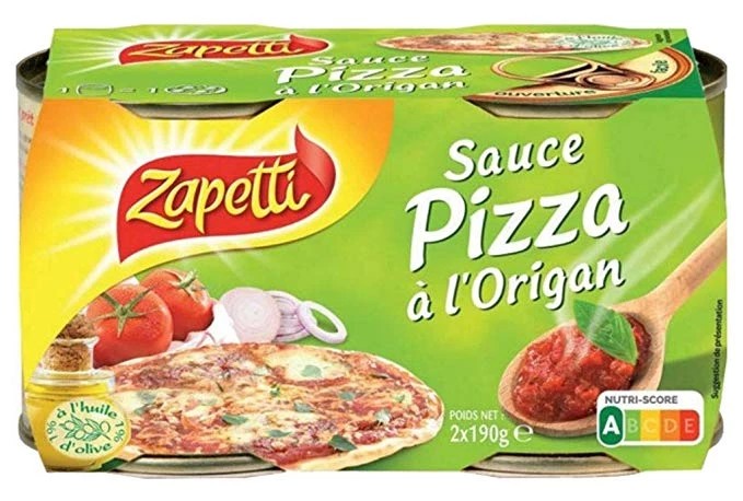 Sauce Pizza à l'Origan, 2x190g - ZAPETTI