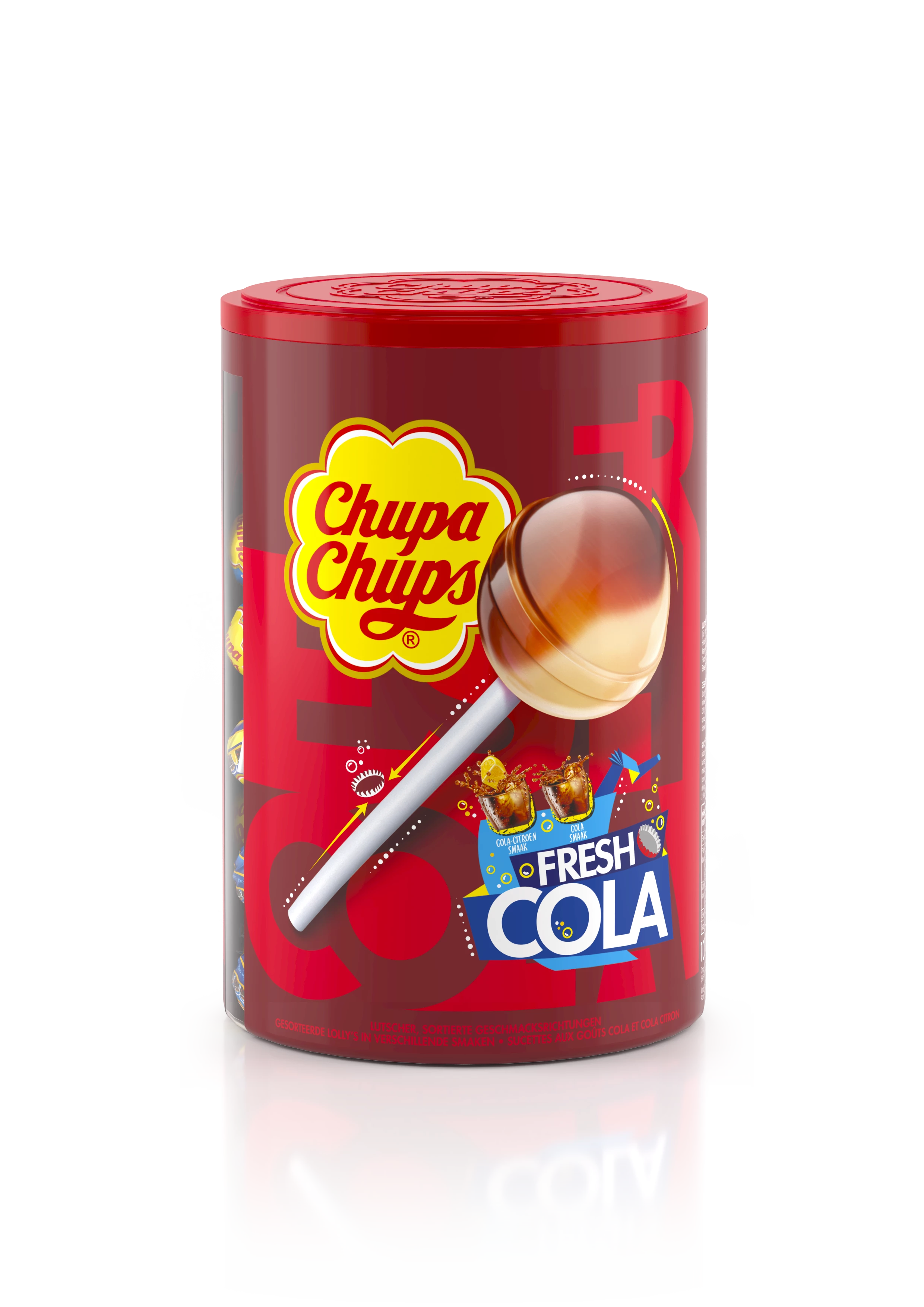 Klassische frische Cola-Lutscher x150 - CHUPA CHUPS