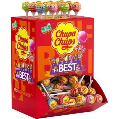 Displaydoos met 150 beste lolly's - CHUPA CHUPS