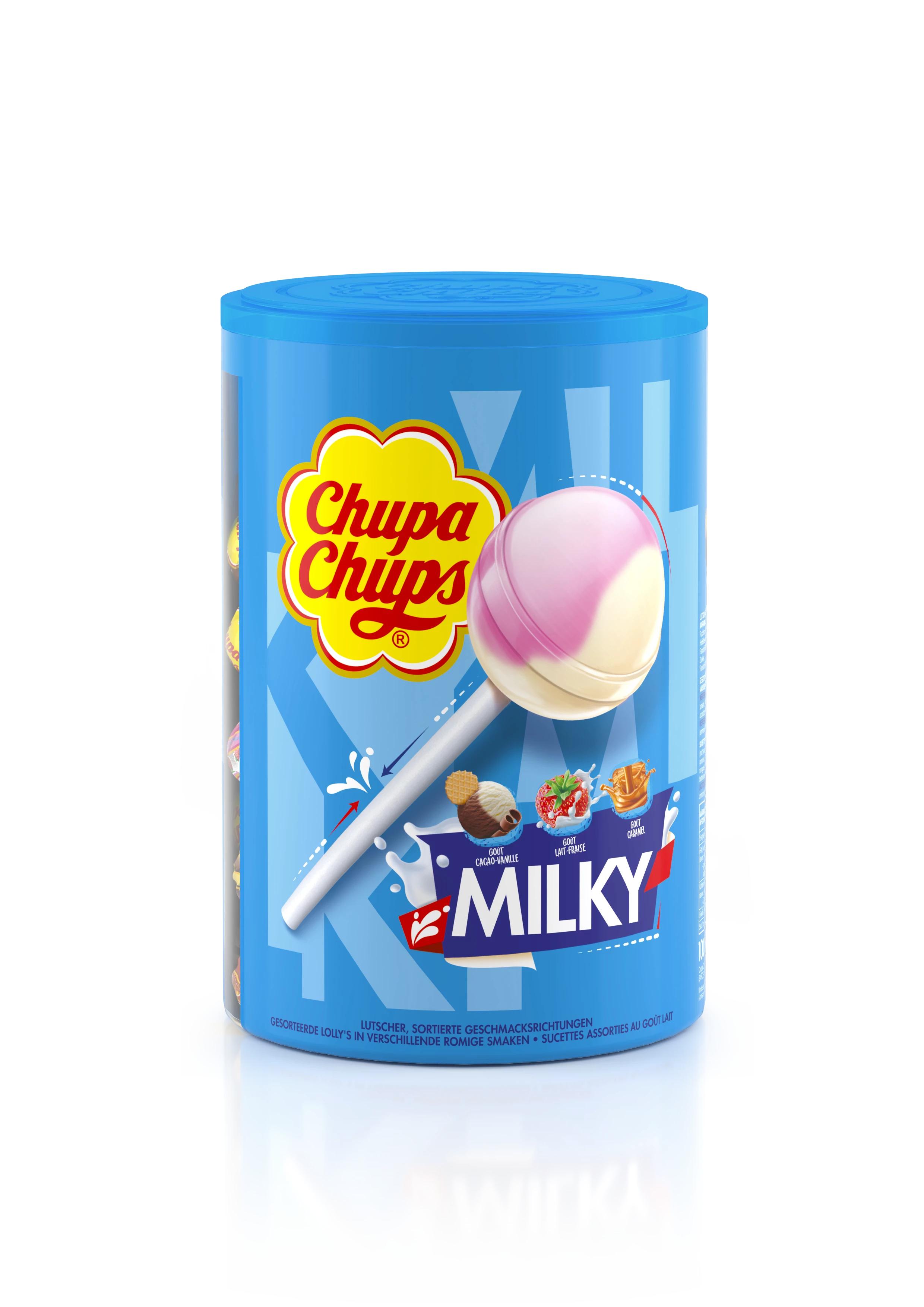 Pirulitos clássicos com sabor de leite x100 - CHUPA CHUPS