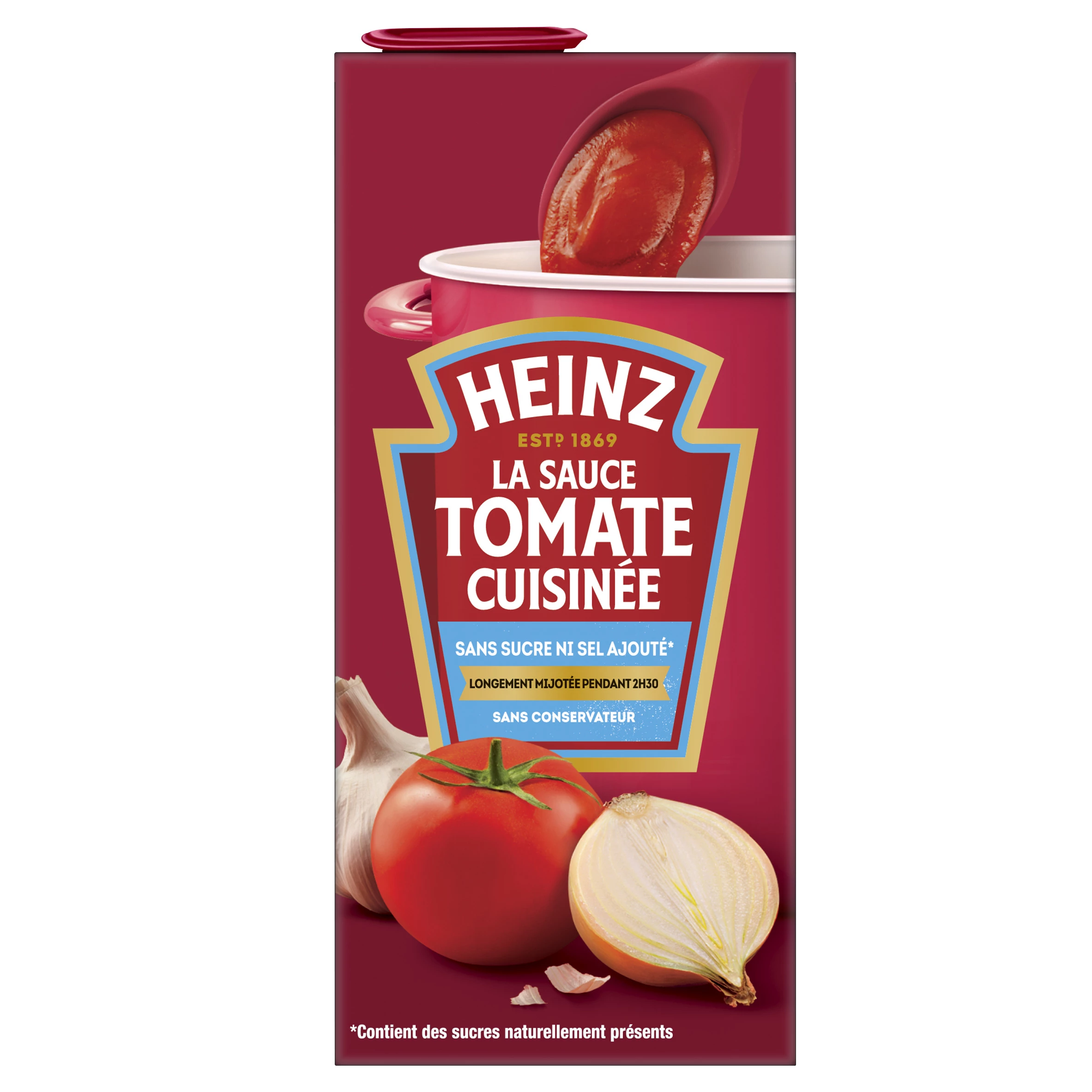 Sauce Tomate Cuisinée Ail et Oignon 350g - HEINZ
