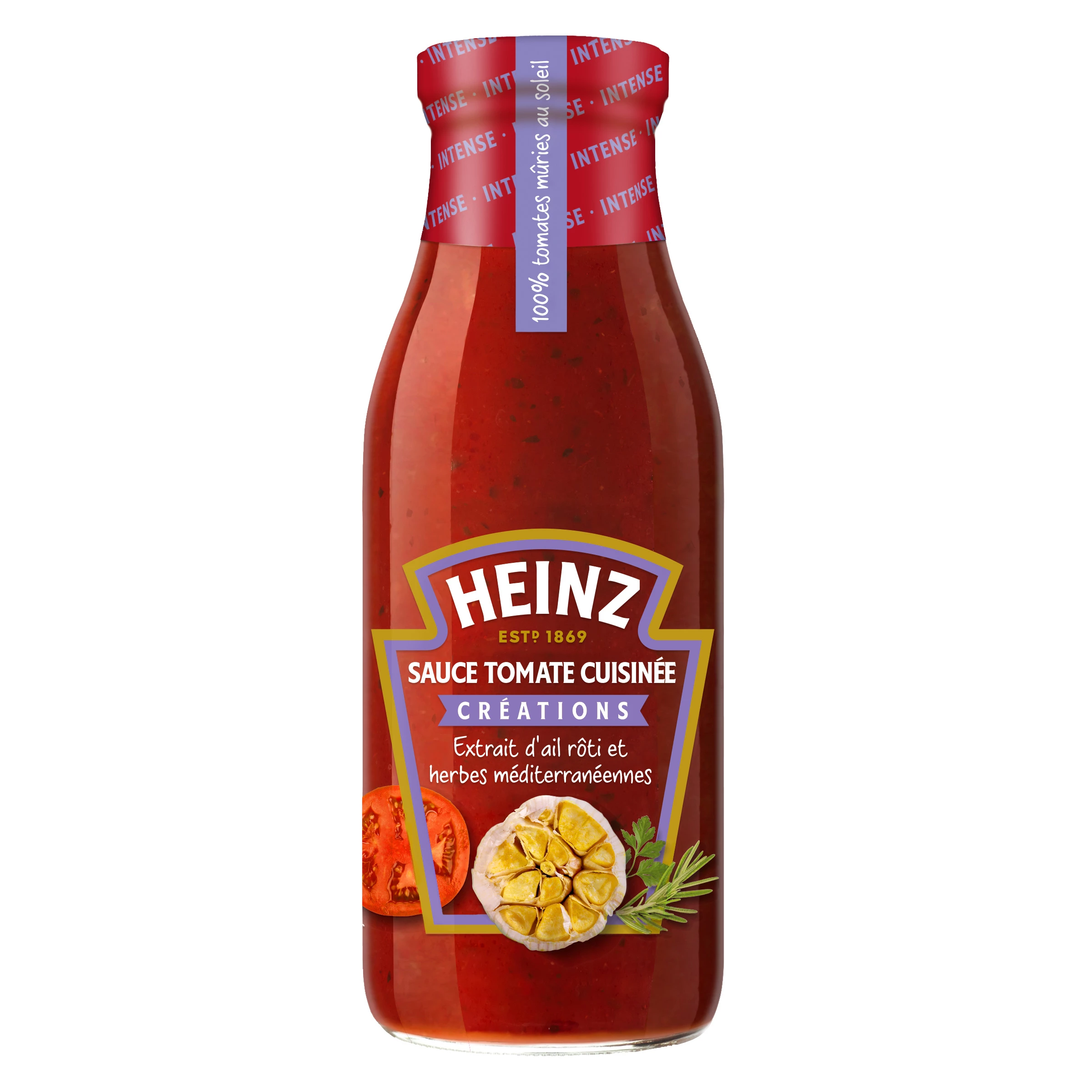 Cooked Tomato Sauce with Garlic and Herbs, 495g - HEINZ