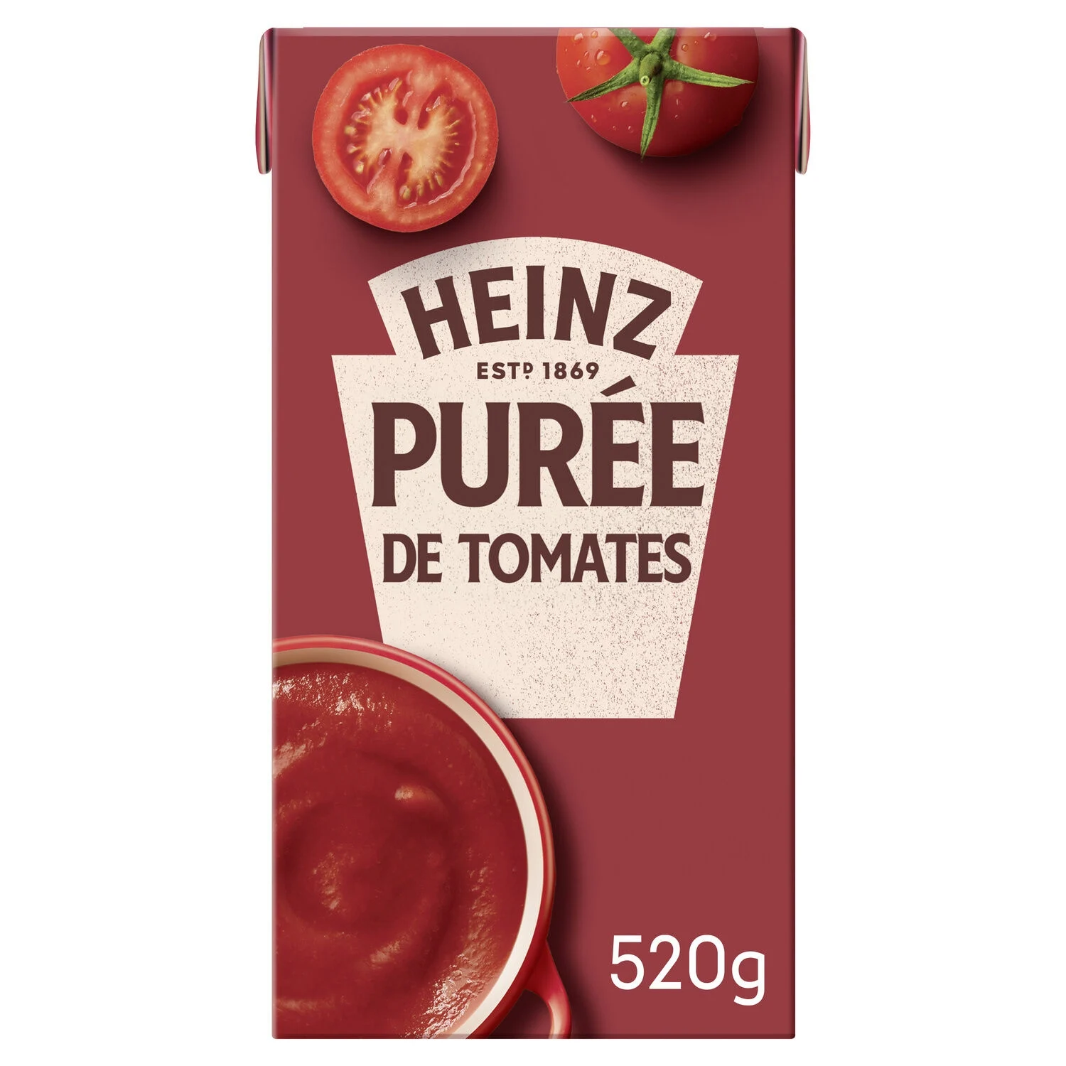 Nature tomato puree 520g - Heinz