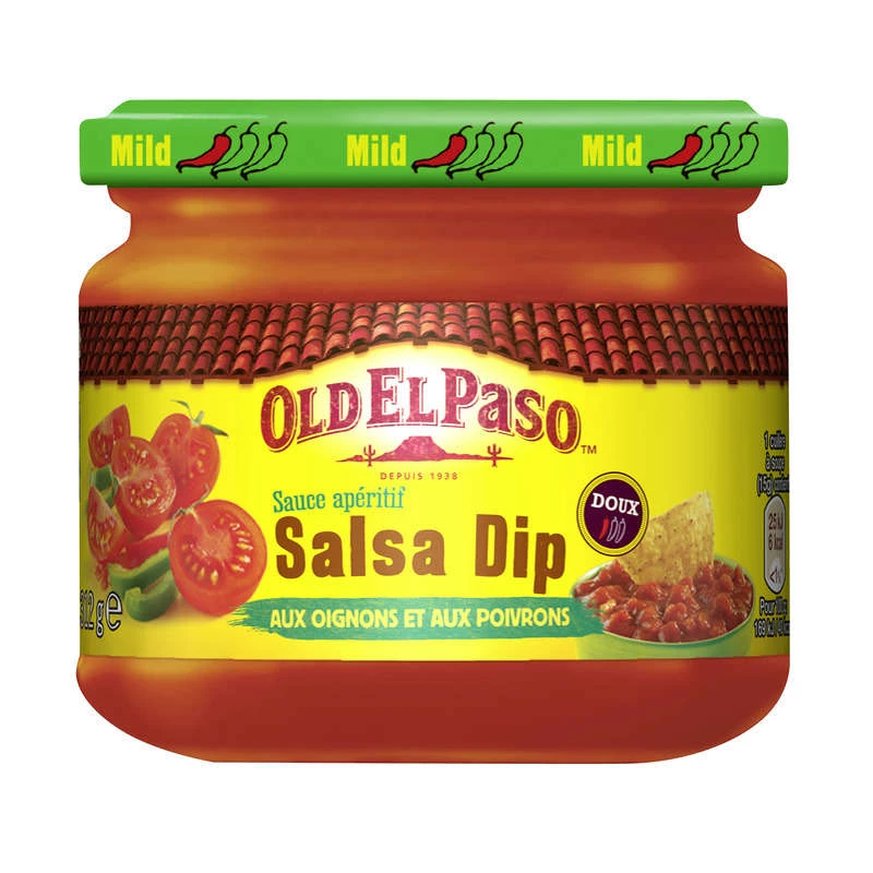 Uien- en paprikadip-salsasaus 312g - OLD EL PASO