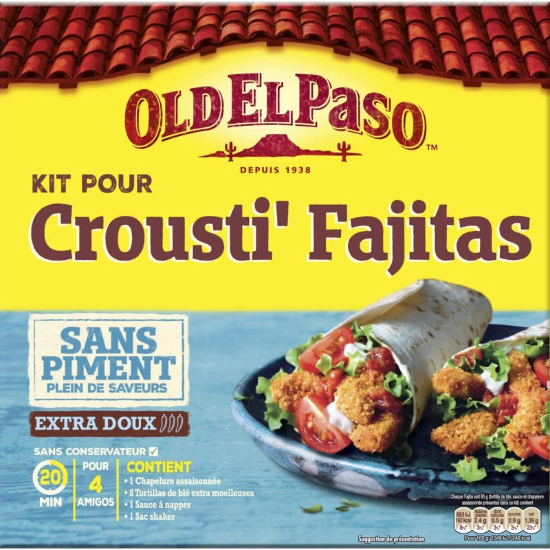 Kit para Fajitas Crousti' - Old El Paso