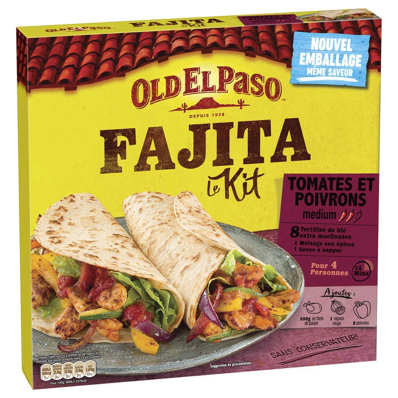 Oep Fajita Kit Tomato Peppers