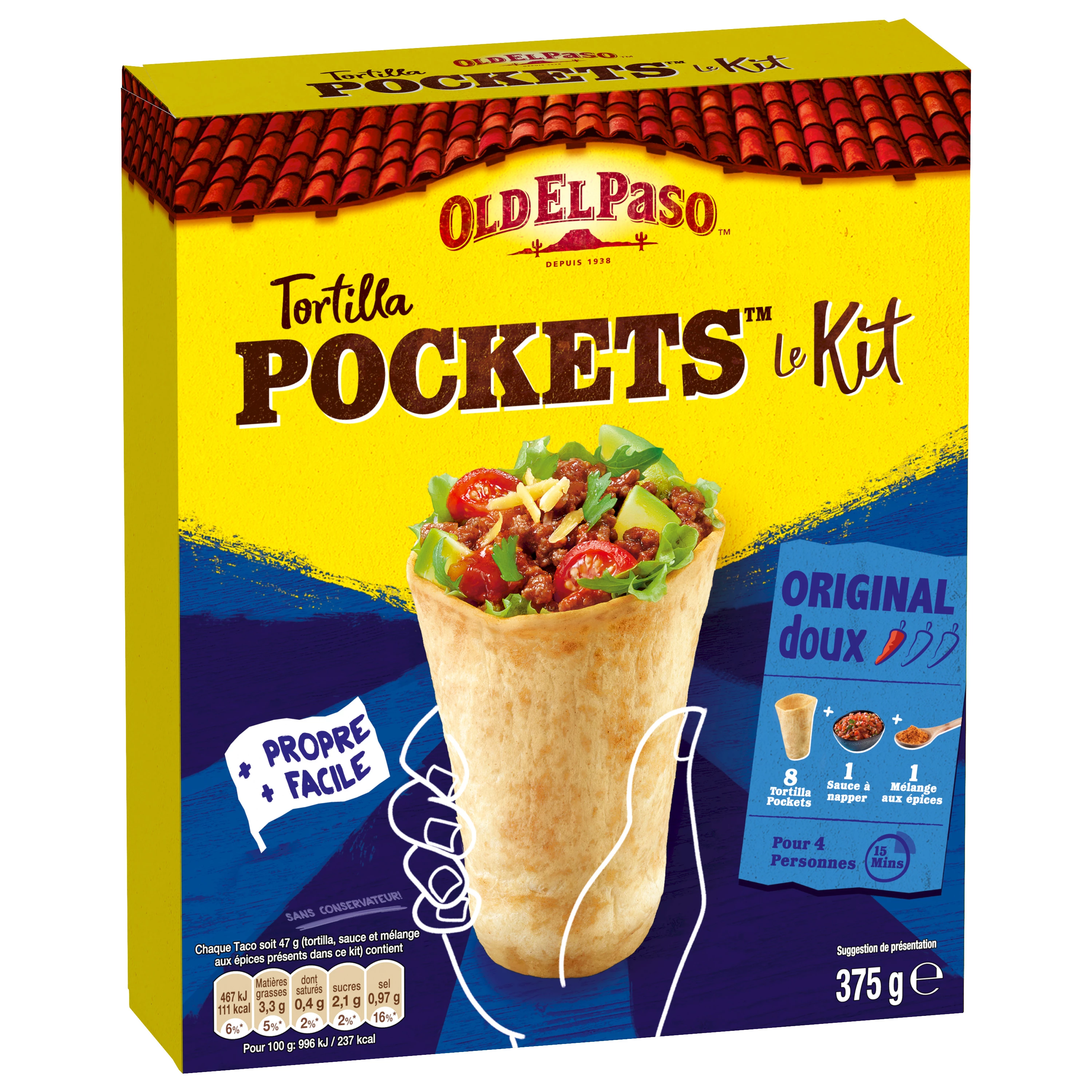 Kit Tortilla Bolsillo 375g