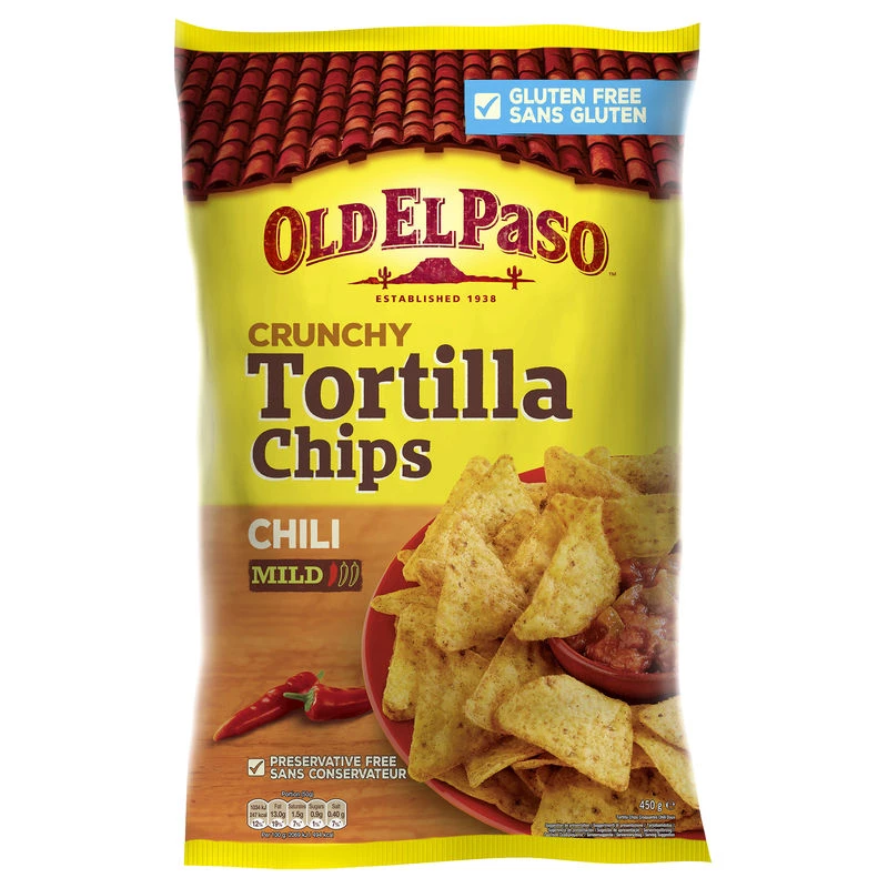 Bánh tortilla chiên giòn ớt 185g - OLD EL PASO