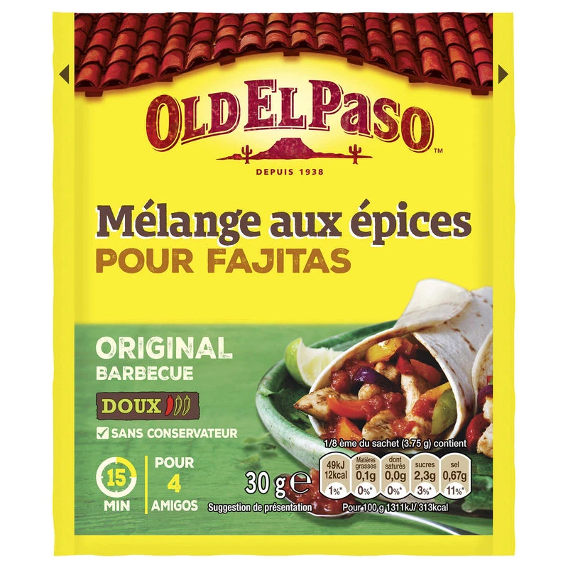 Mezcla de Especias para Fajitas 30g - Ode El Paso