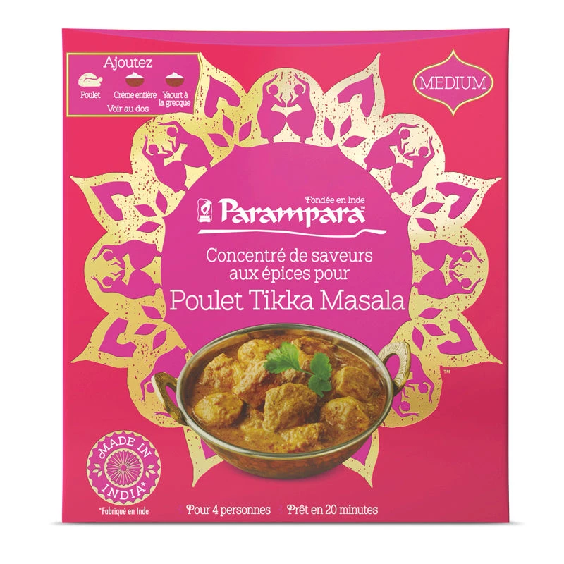 Epices pour poulet Tika Massala 80g - PARAMPARA