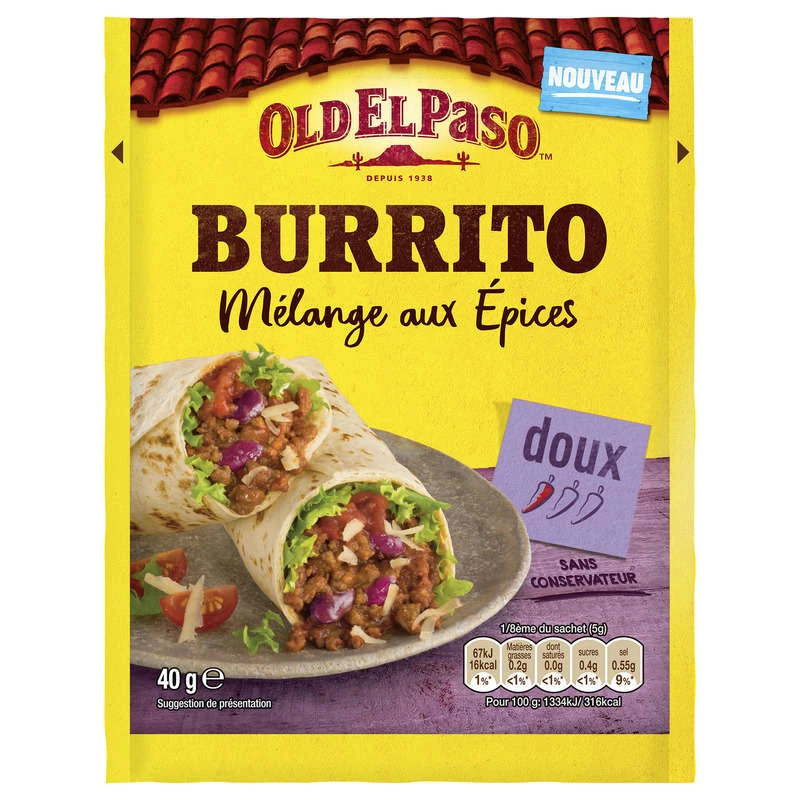 Oep Melange Gia vị Đổ Burrito