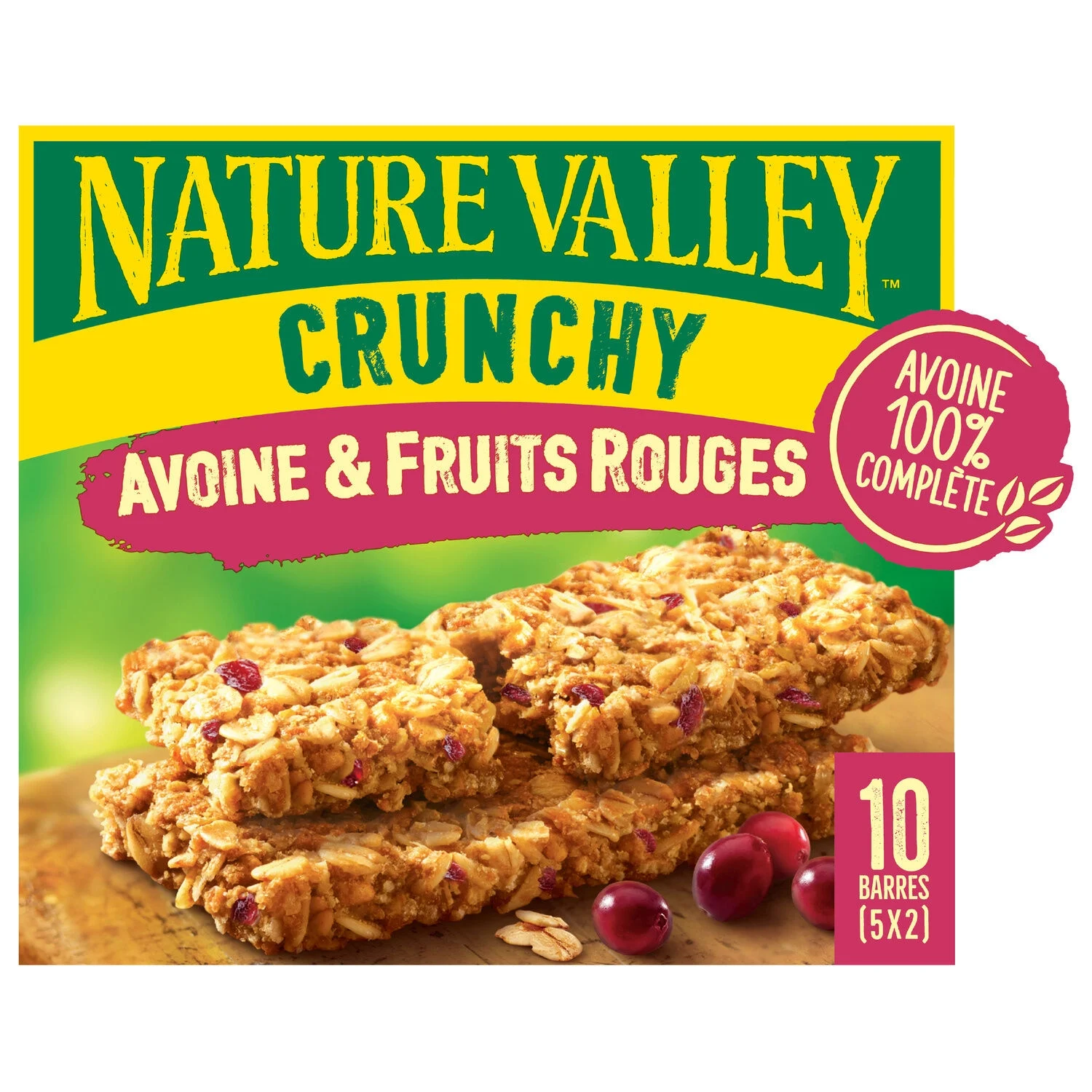 Crunchy Oat And Red Fruit Cereal Bars 5x2 bars 210g - Nature Valley
