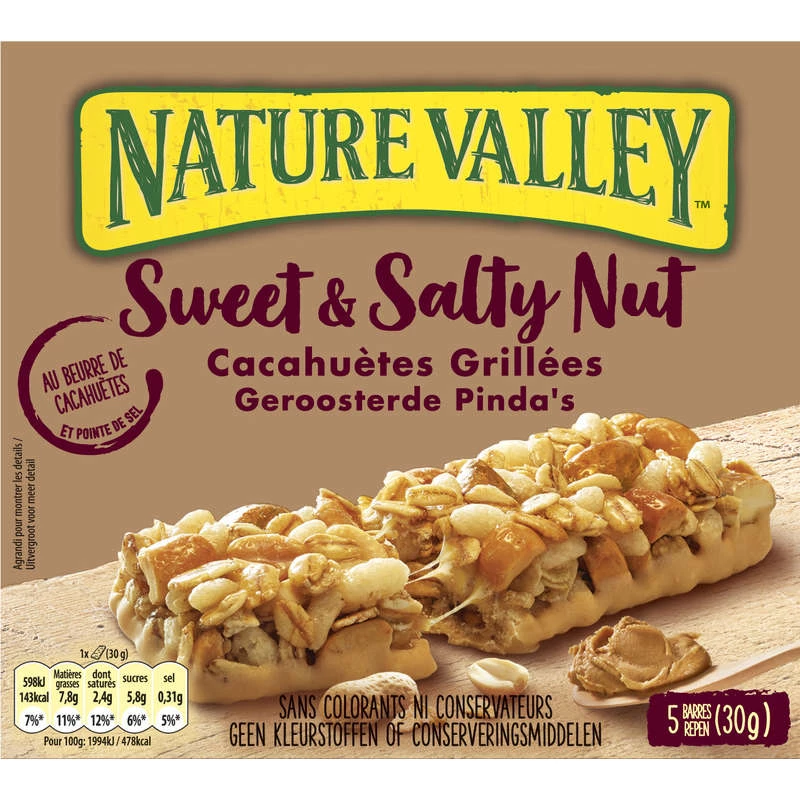 5x30g Barres Nature Valley Ssn