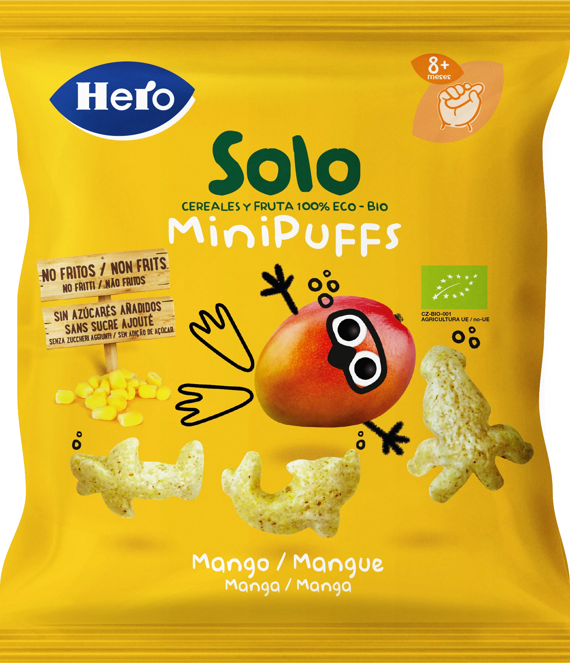 Snack Mini Bladerdeeg Mangue Bio 5x18g HERO