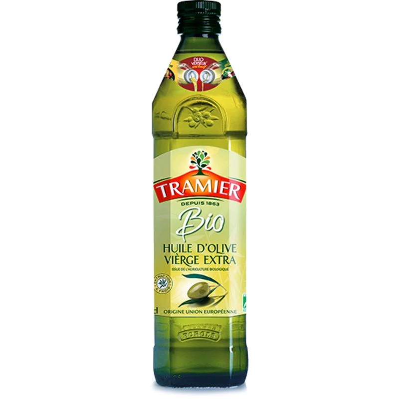 Huile d'olive vierge extra Bio 75cl - TRAMIER