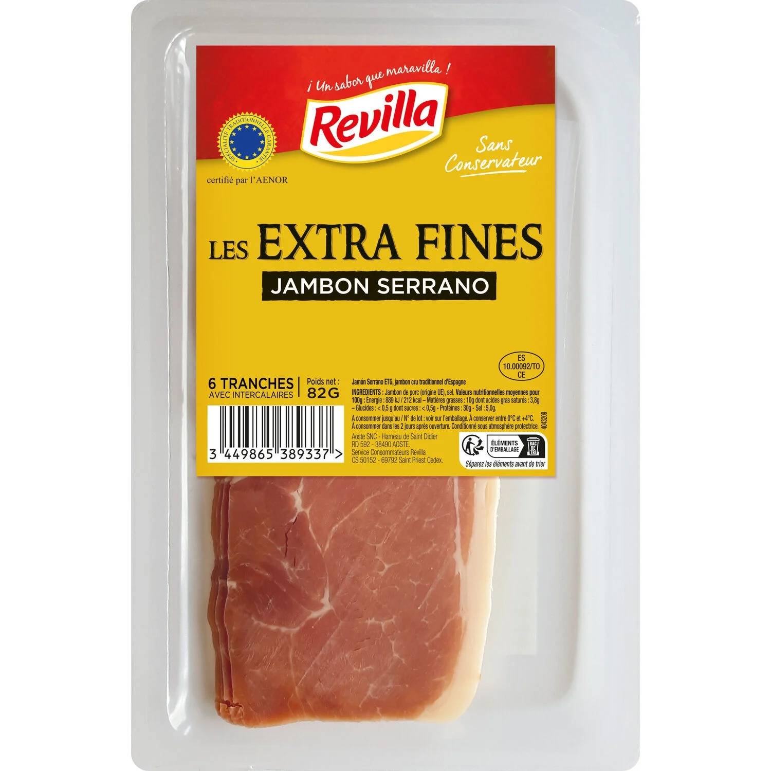80g Serrano Revilla Hors Froid