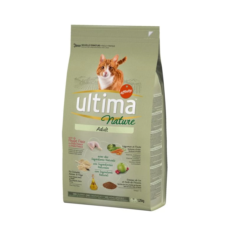 كروكيت للقطط الدجاج، القطط البالغة 1.25 كجم - ULTIMA