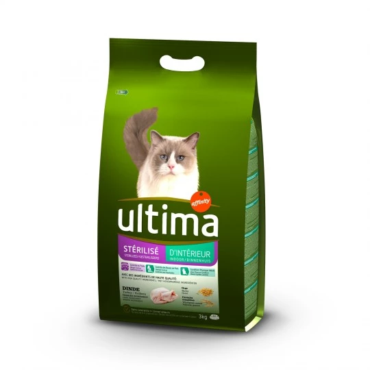 Croquettes pour chat à la dinde 3kg - ULTIMA