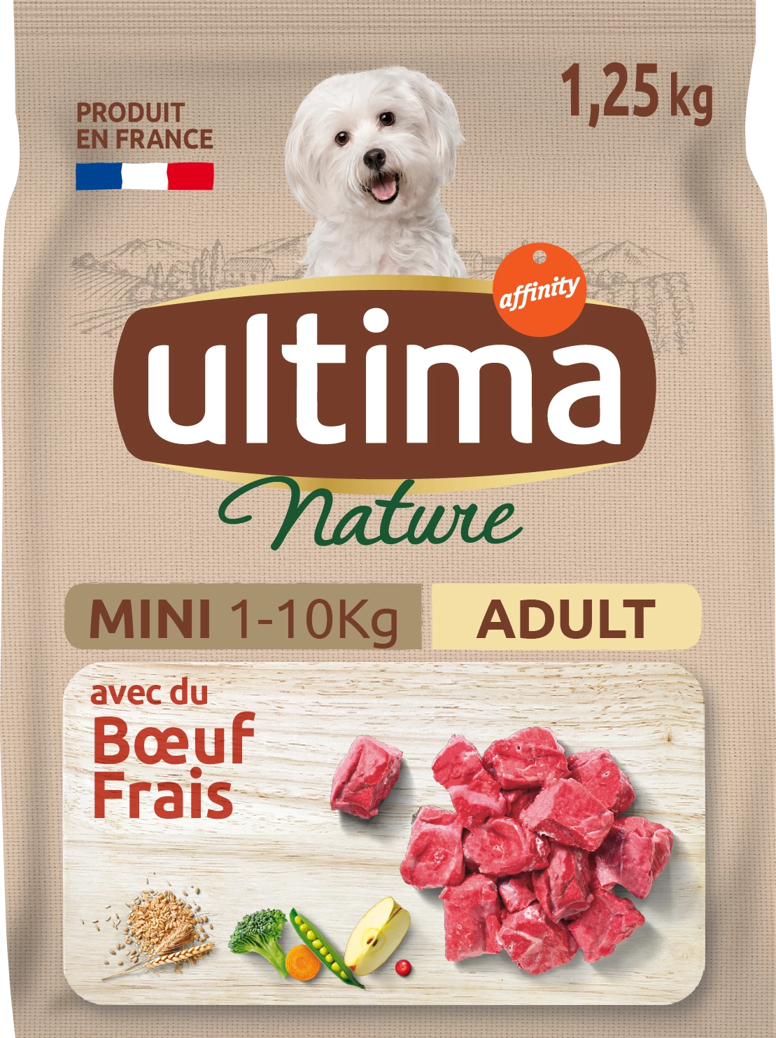 Croq Chien Mini Ba Uf 1 25kg