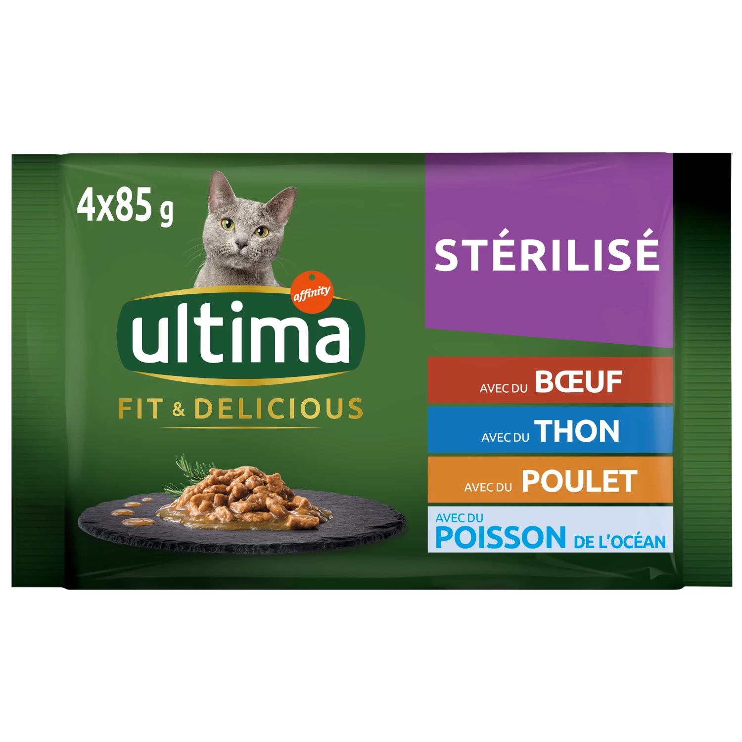 Ultima Chat Ste Boeuf 4x85g