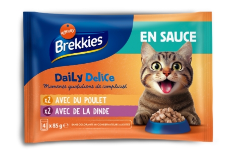 4x85g Brekkies Sauce Volailles