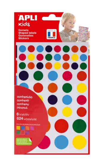 624 Gommettes Enl Rondes