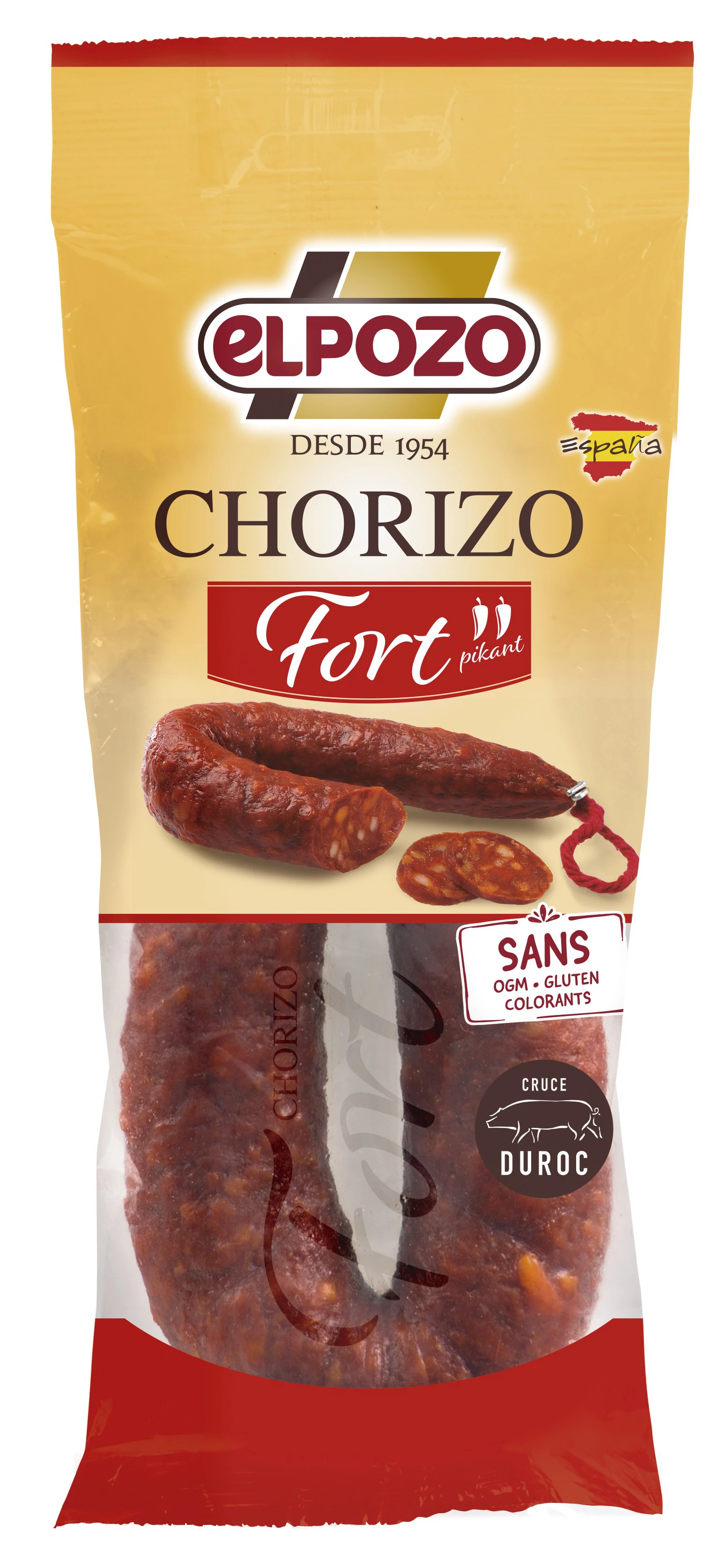 Chorizo Sarta Fort, 200g - ELPOZO