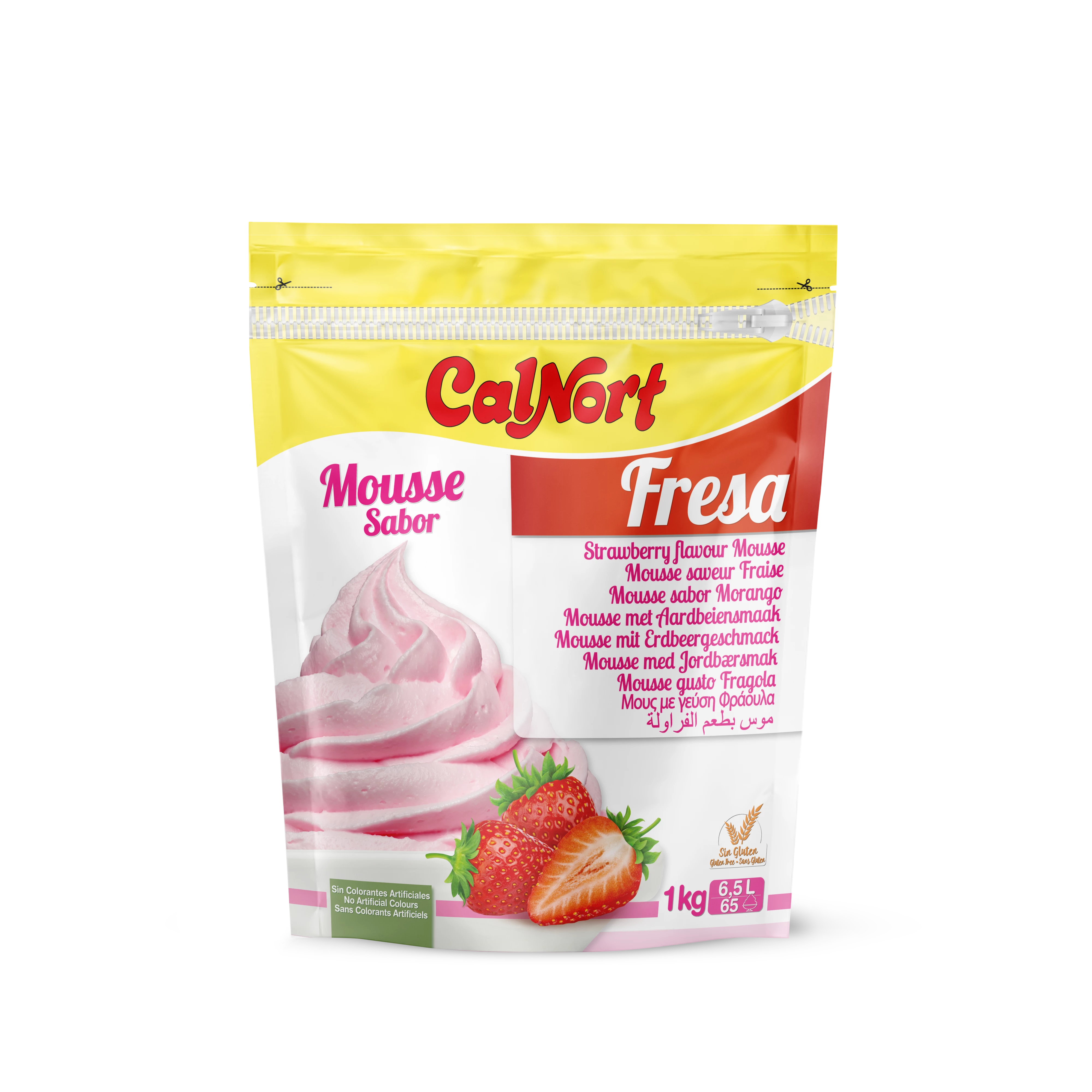 Mousse Sabor Fresa 1 Kg - CALNORT