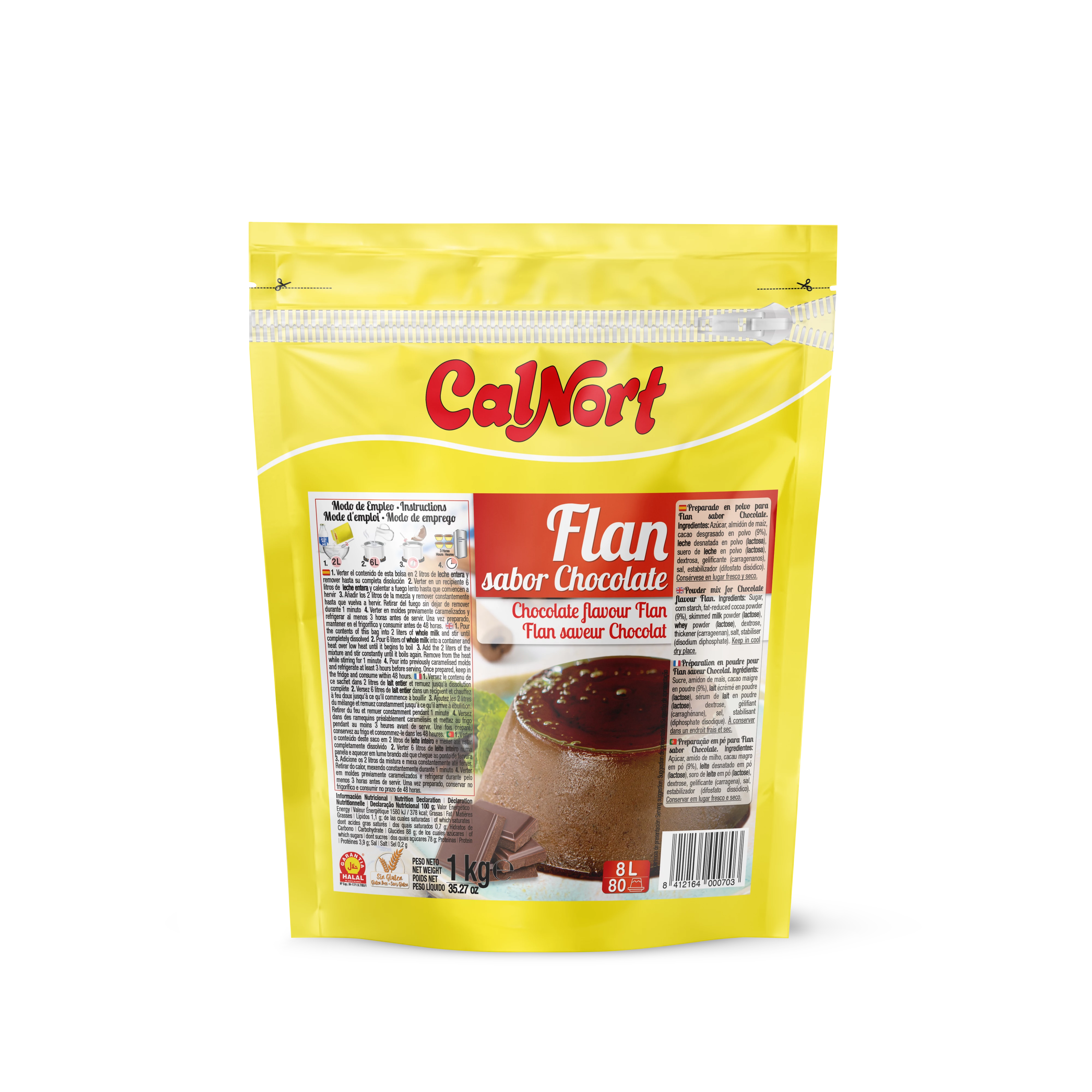 Flan De Chocolate 1 Kg - CALNORT