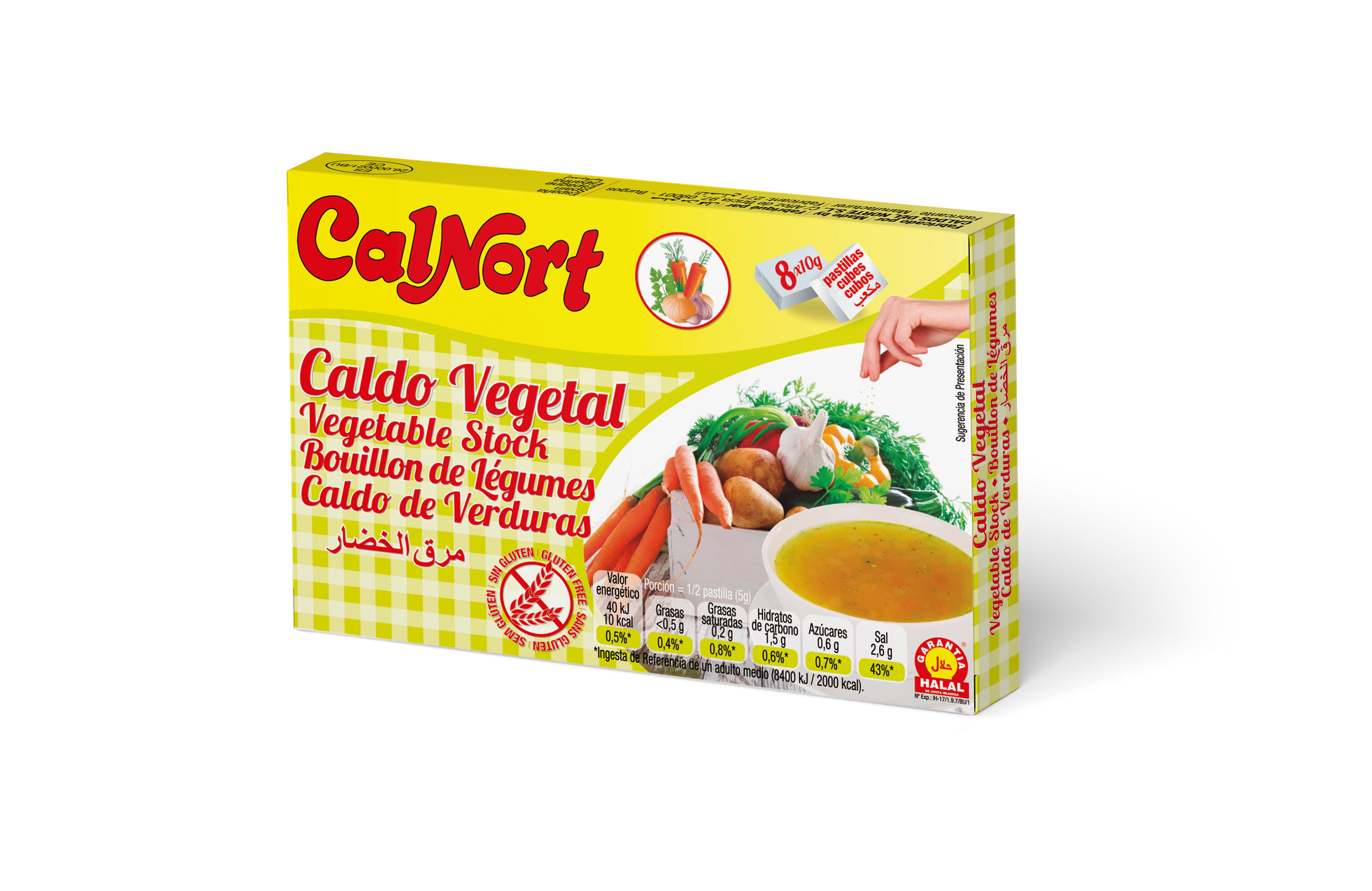 مكعب مرق خضار 8 مكعبات - CALNORT