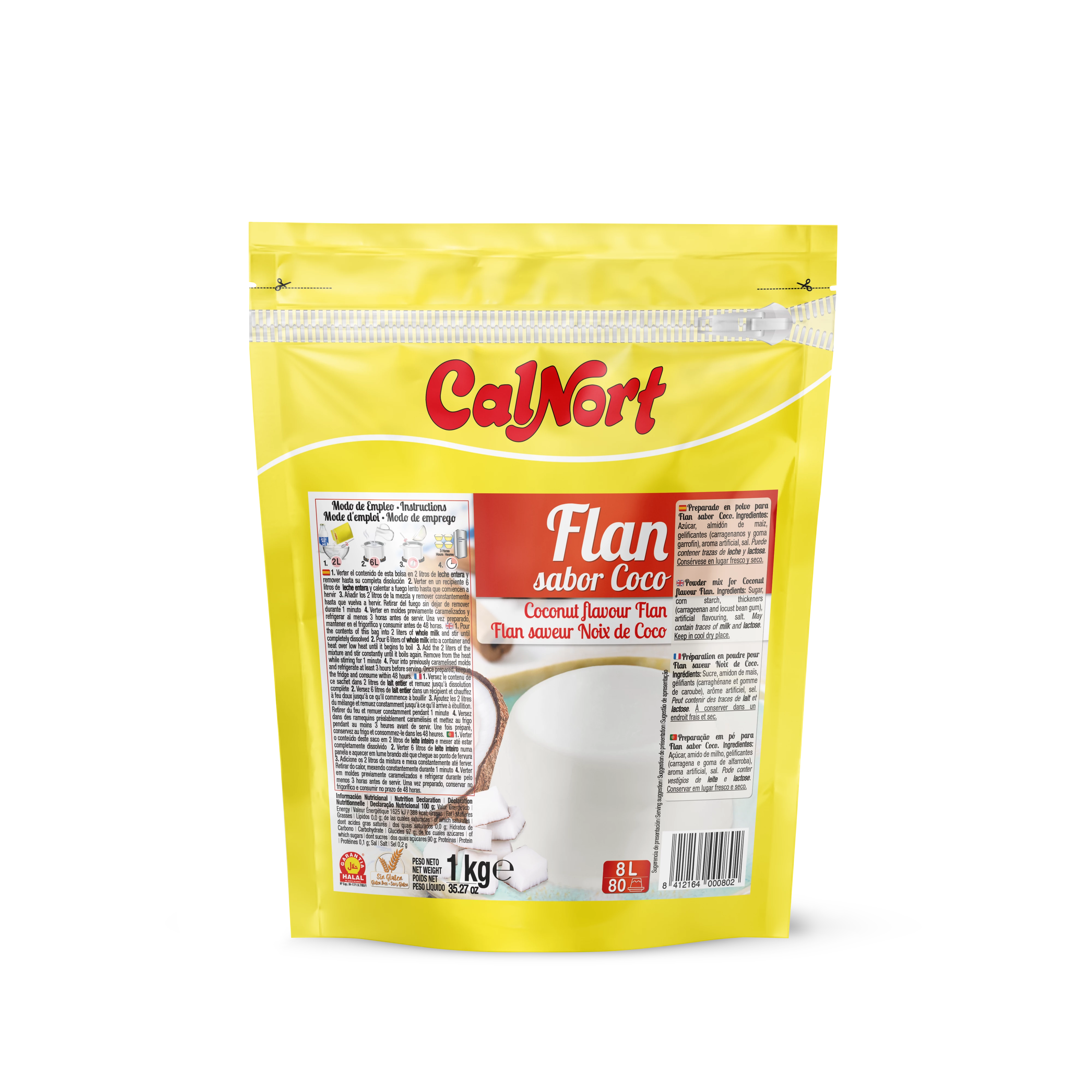 Flan Noix Al Cocco 1 Kg - CALNORT
