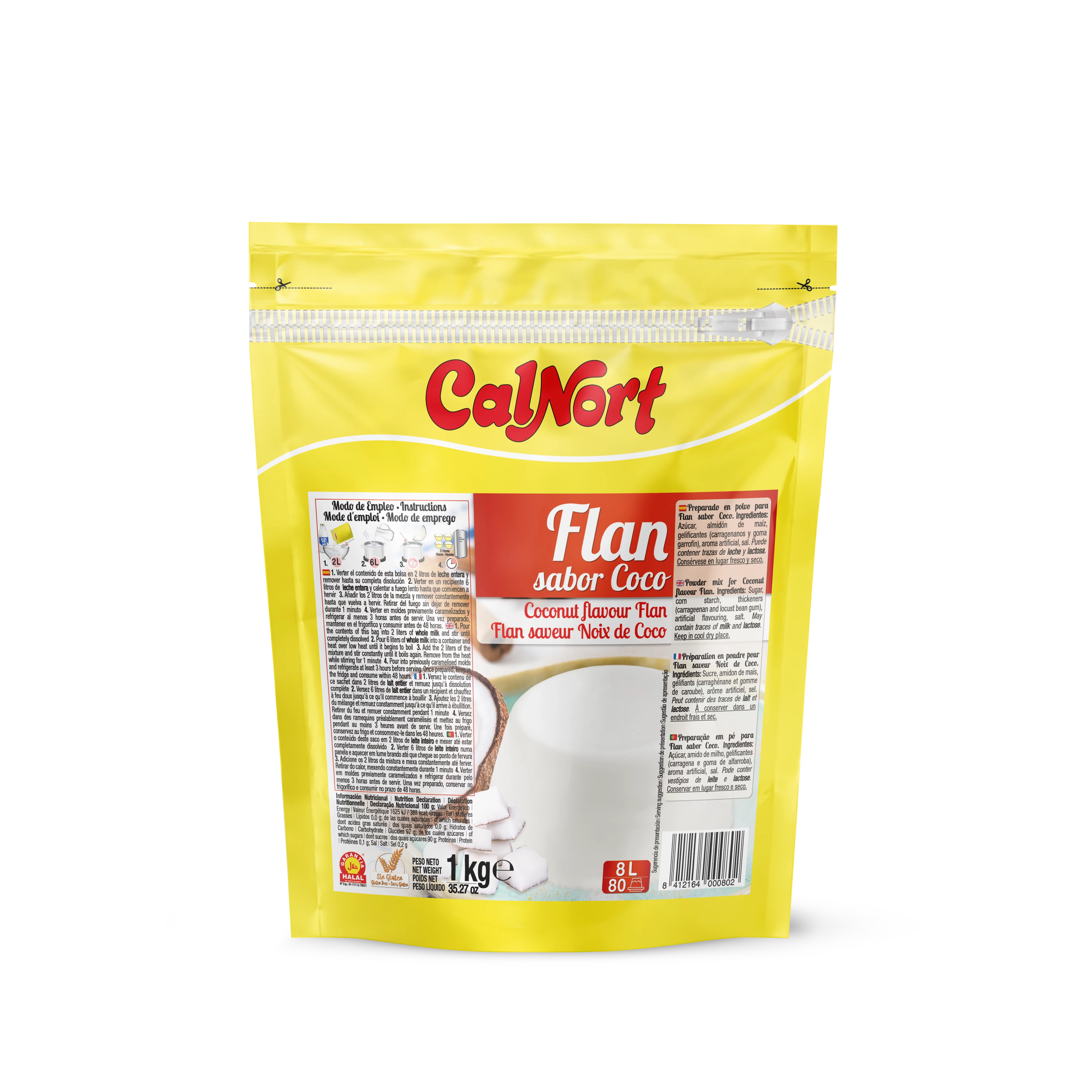 Flan Noix Coconut 1 Kg - CALNORT