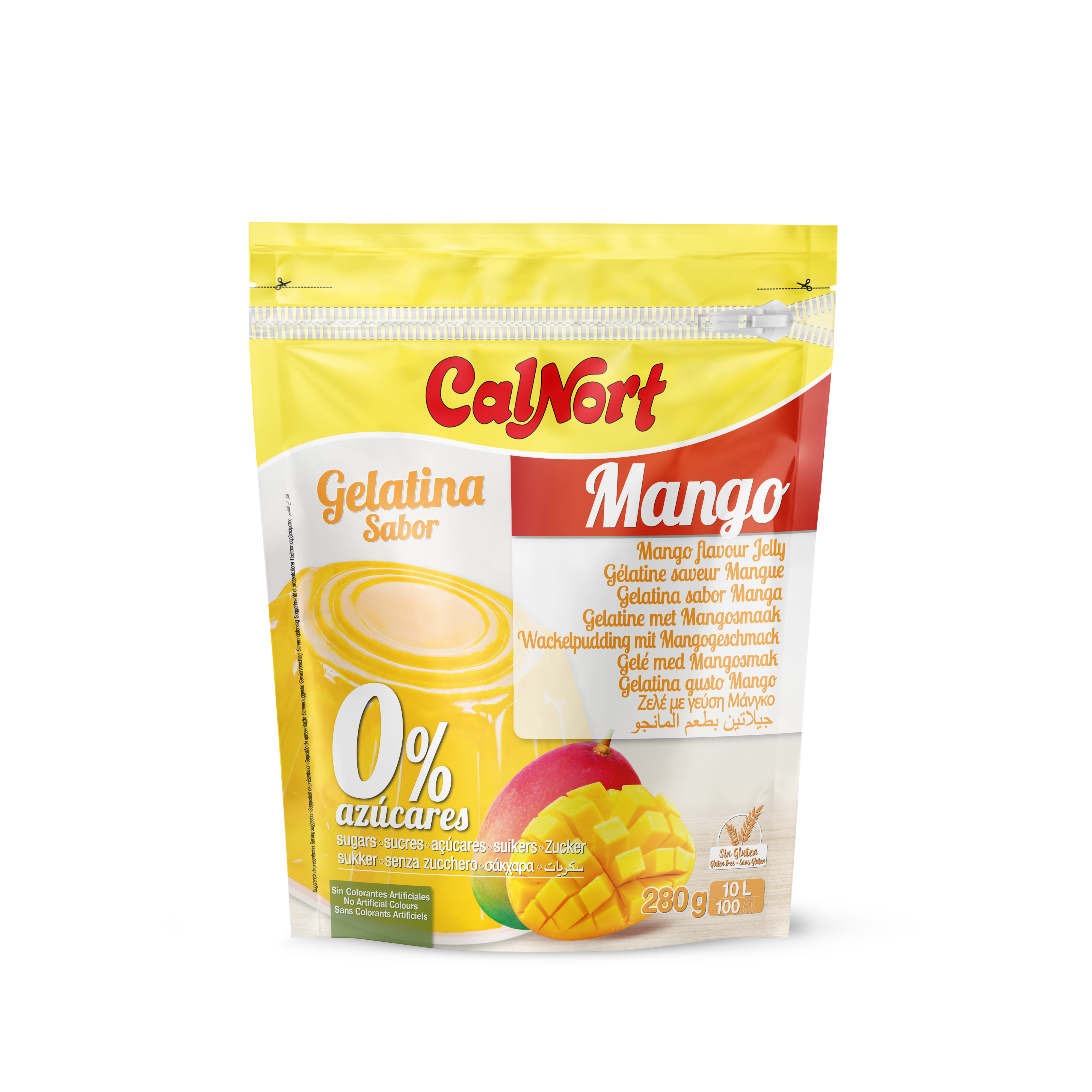 Sugar-Free Gelatin Mague Flavor 280 G - CALNORT