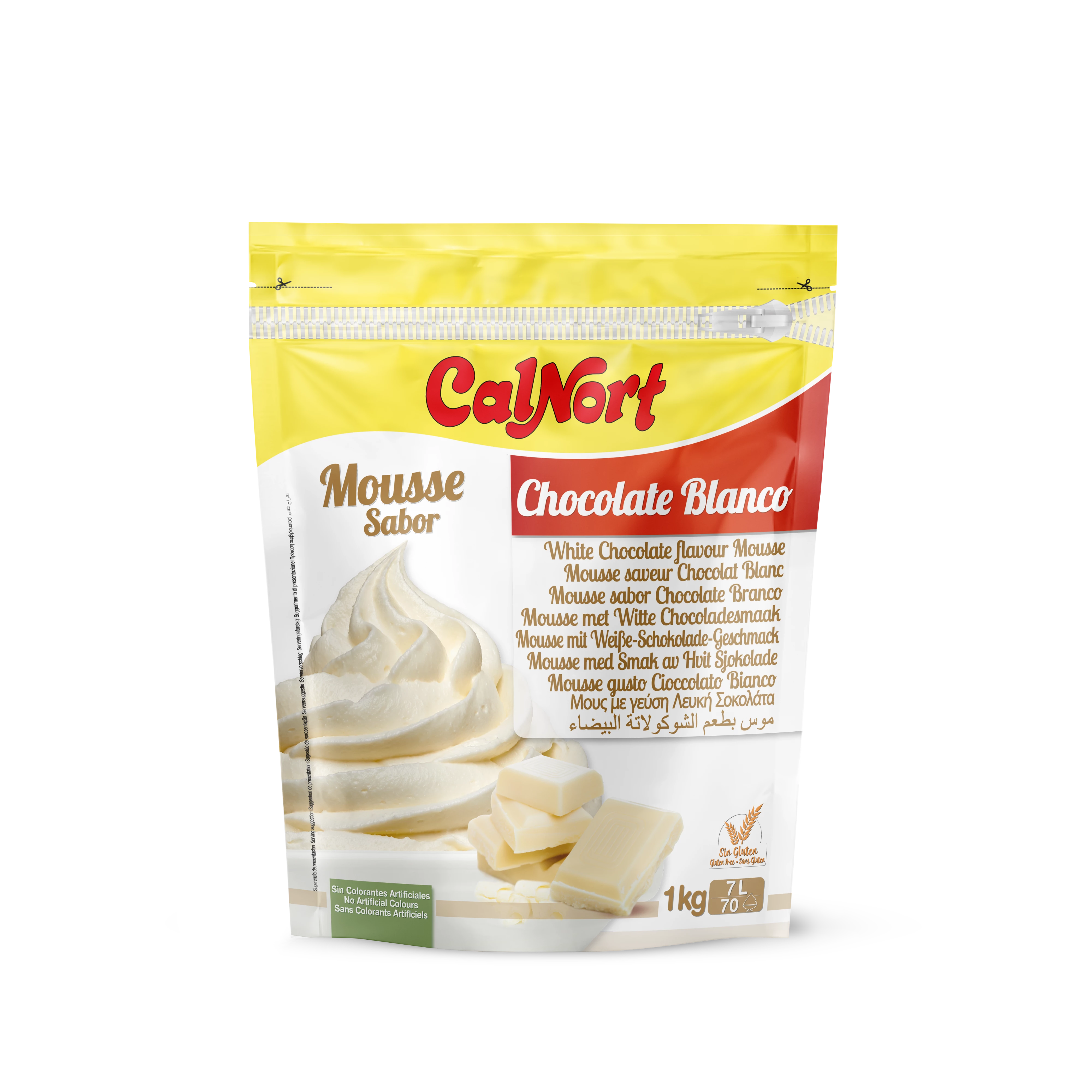 白巧克力味慕斯1公斤 - CALNORT