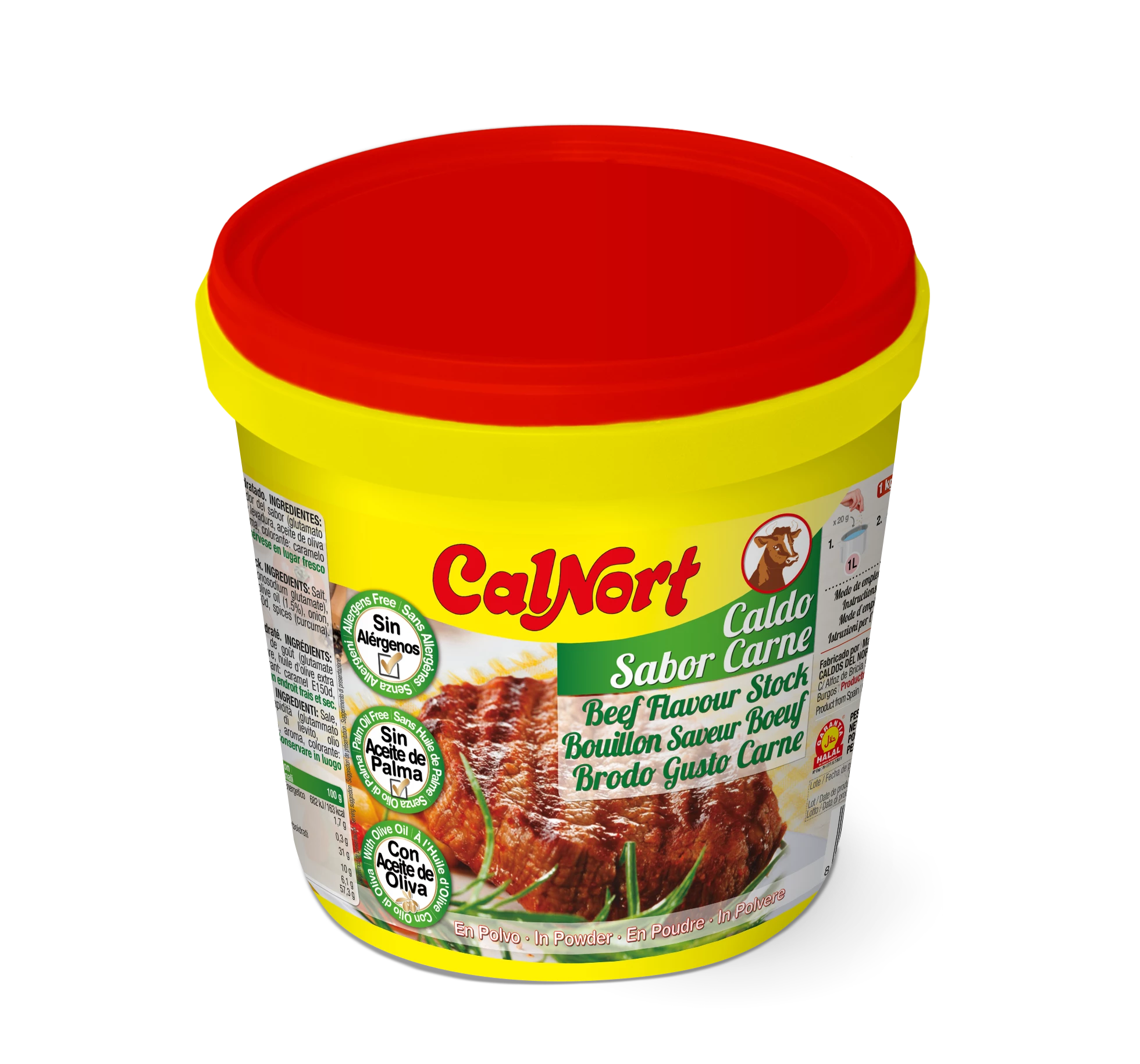 Bouillon Saveur Boeuf Sans Allergénes 1 Kg - CALNORT