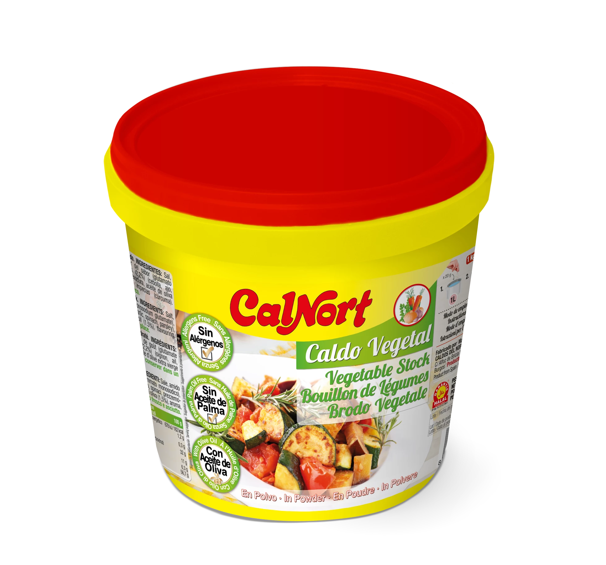 Gemüsebrühe ohne Allergene 1 kg - CALNORT