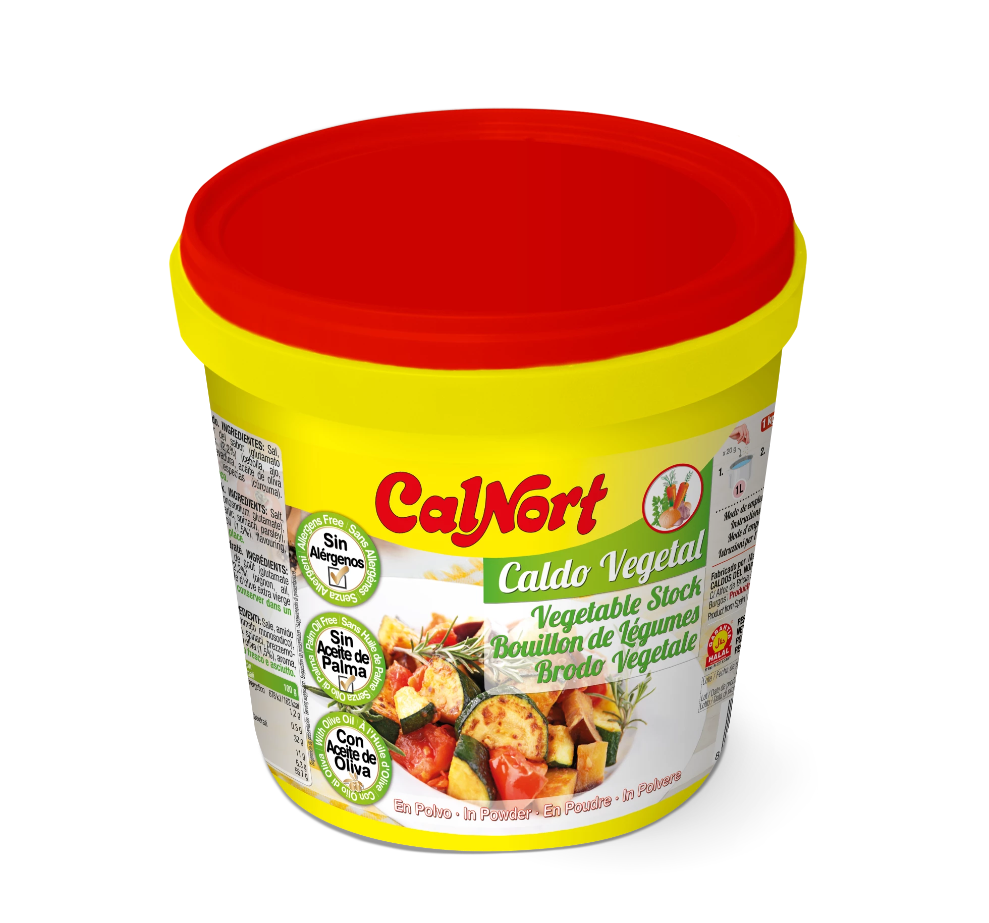 Vegetable Broth Without Allergens 1 Kg - CALNORT