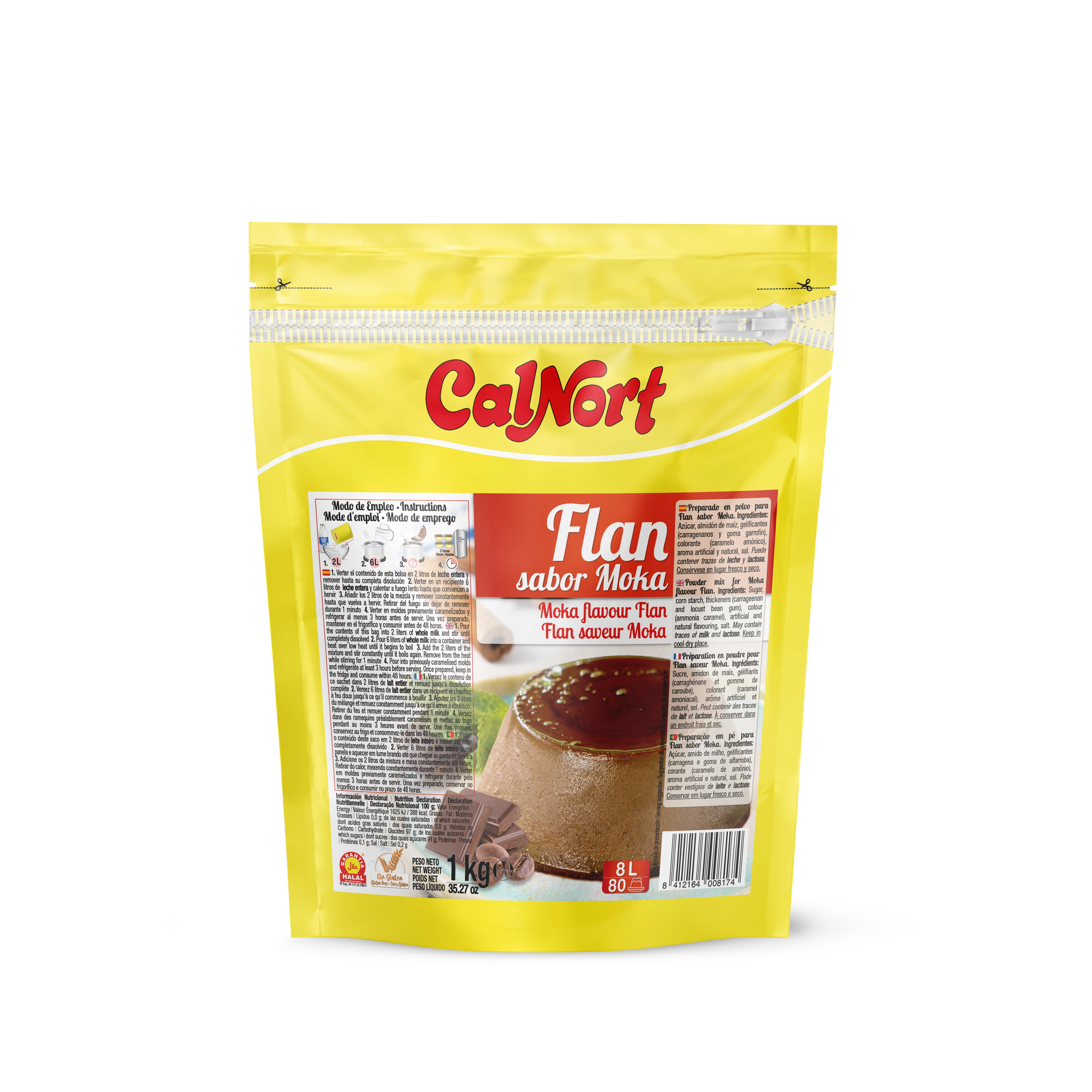 Flan Goût Moka 1 Kg - CALNORT